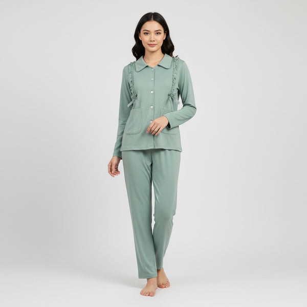 Italian Sage Bow PJ Set