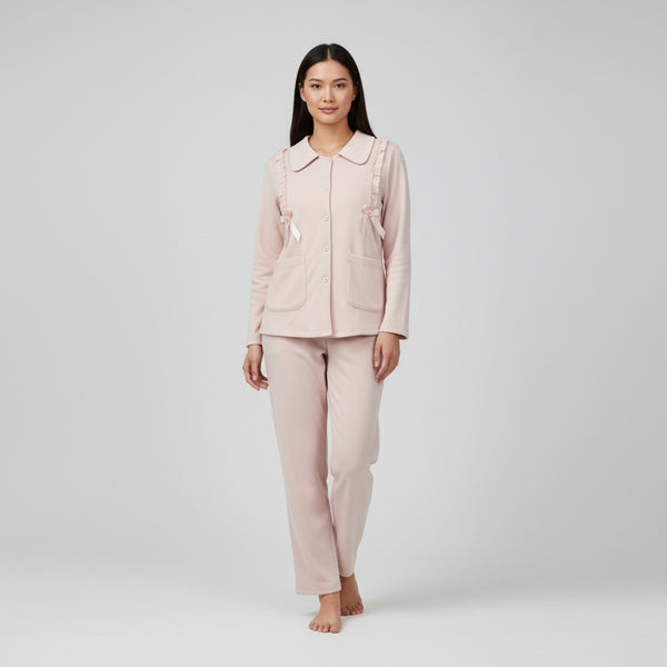 Italian Blush Bow PJ Set