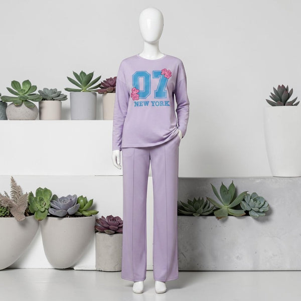 Printed Co-ord Set Lavender - Mannequin View