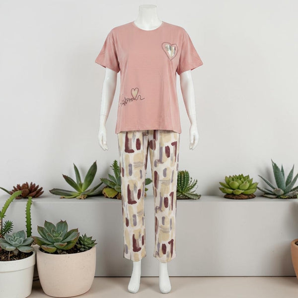 Sweet Escape Co-ord Set Blush Pink - mannequin front view showing full outfit