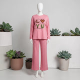 Printed Co-ord Set Pink - Mannequin View