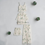Strawberry Heart Print Pajama Set - 5 Pcs