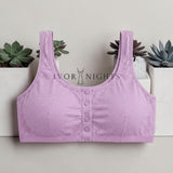 Front Buttons Bra - Pink